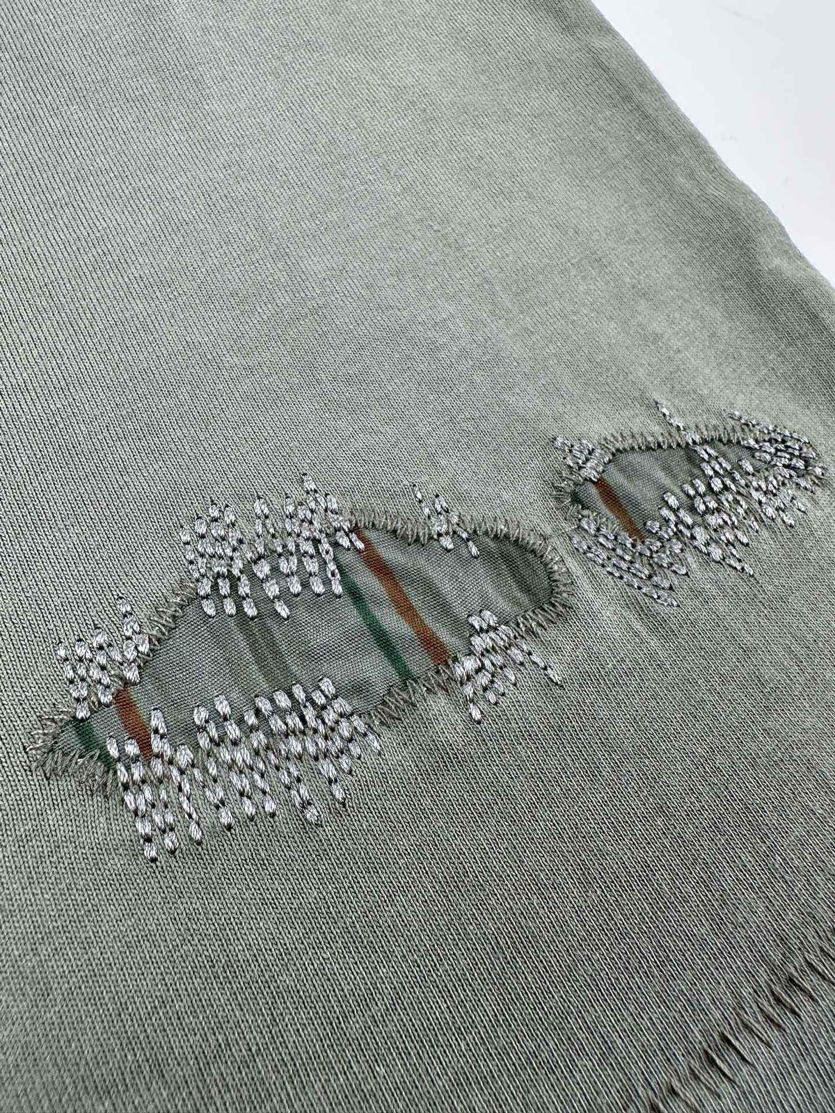 חולצת טישרט Acne Studios - ירוק שטוף