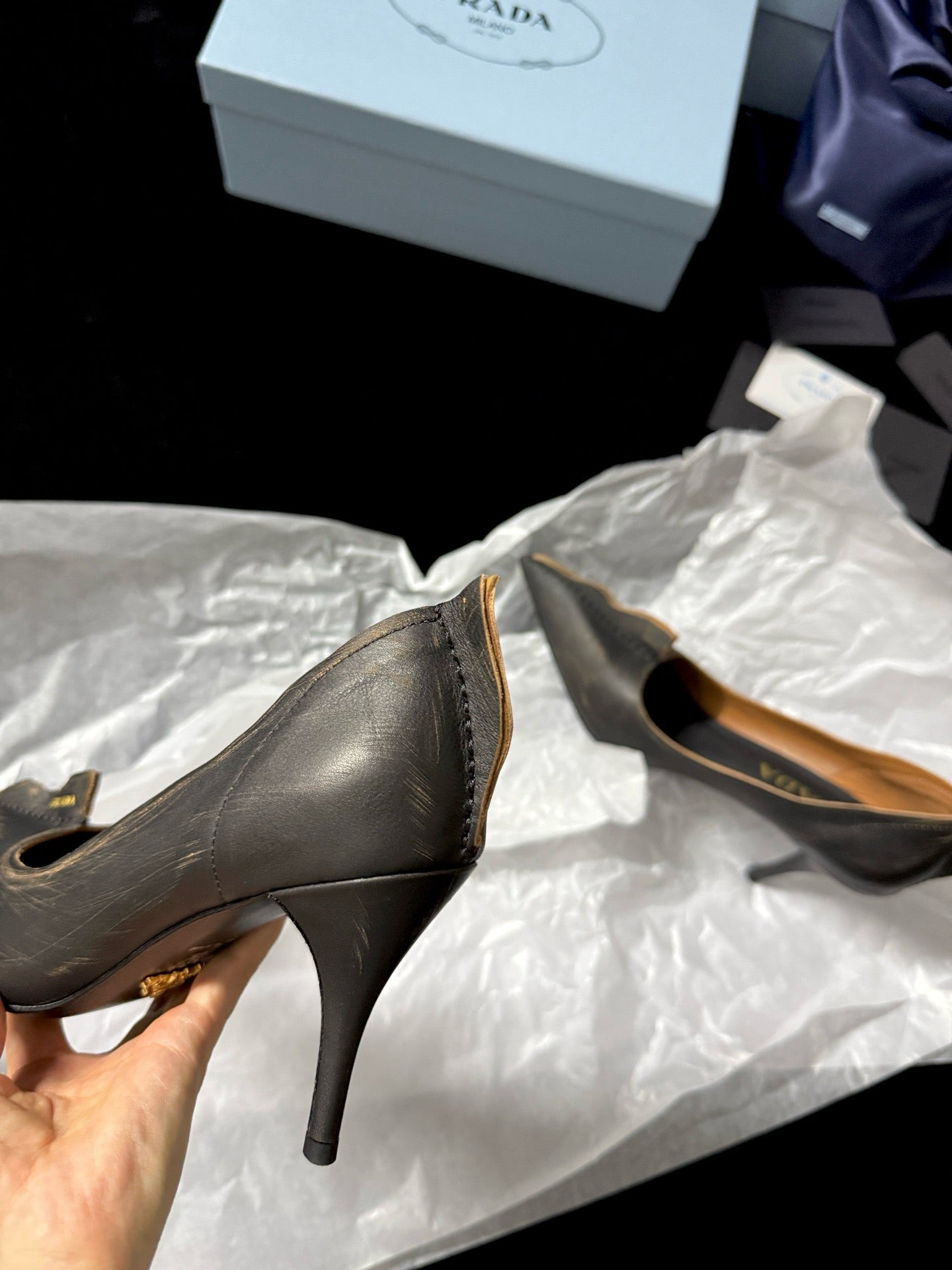 נעלי עקב פרדה